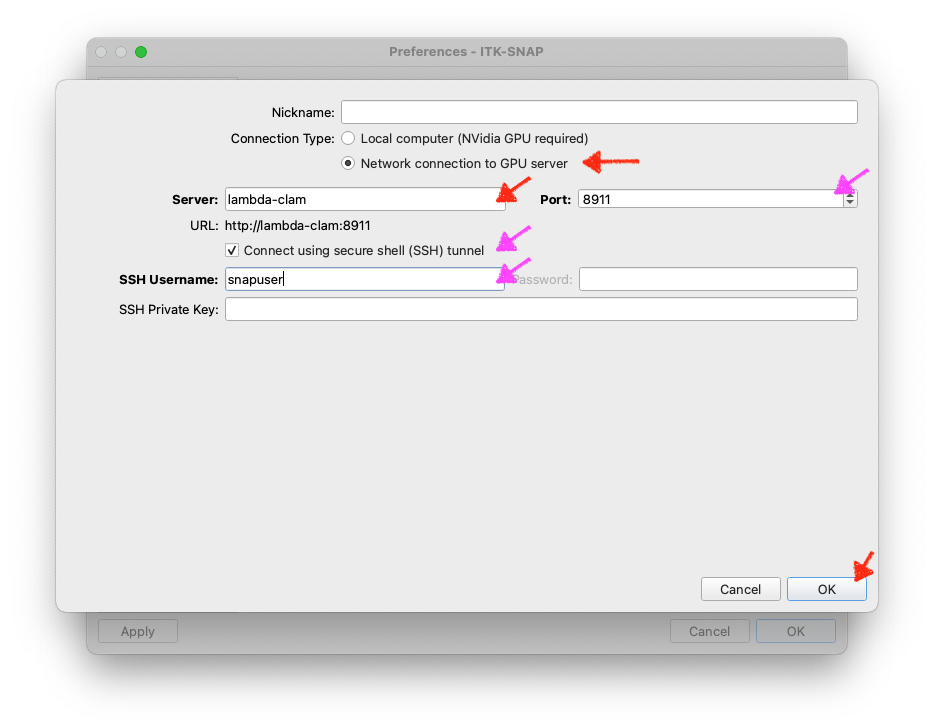 Config window