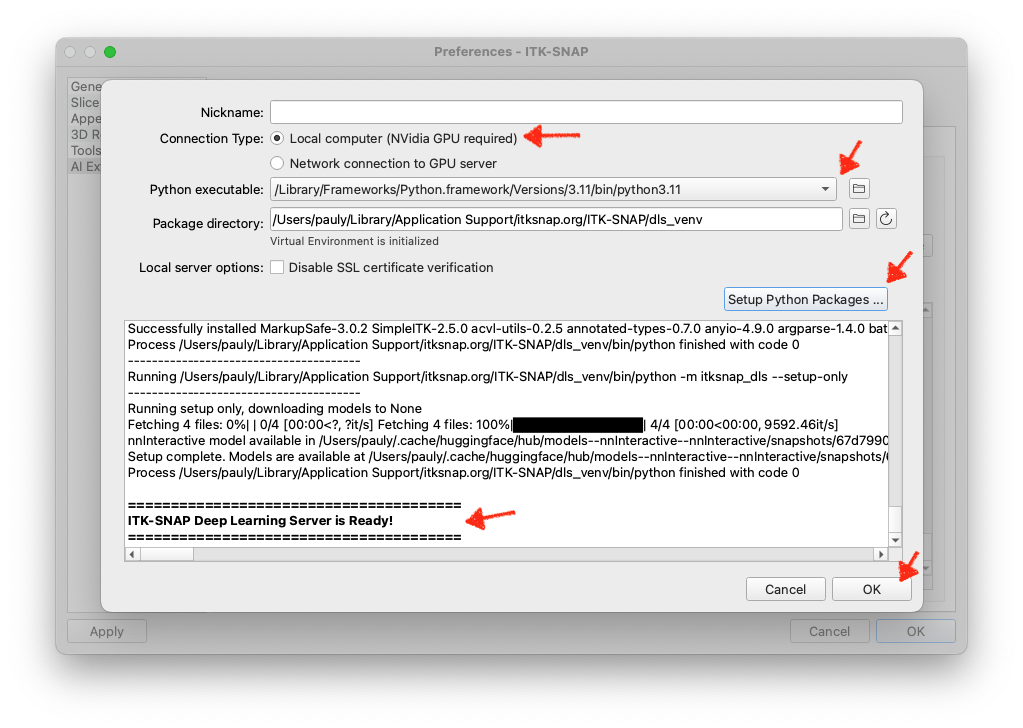 Config window